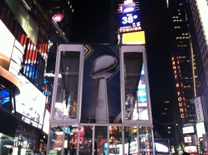 Super Bowl Trophy - Times Square